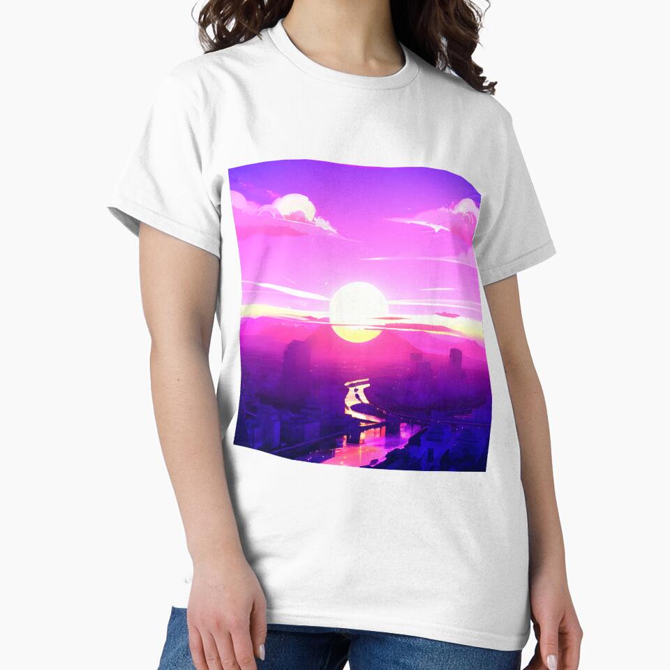Wake Up to a Beautiful View Every Morning with Our Minimalist Landscape Sunrise Art Print by supeart