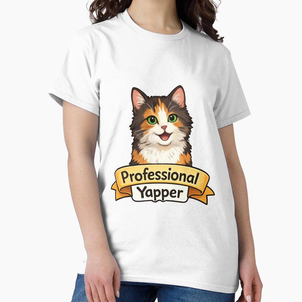 Professional Yapper Cat - Funny Yapping Cat Meme by MalisoStickers