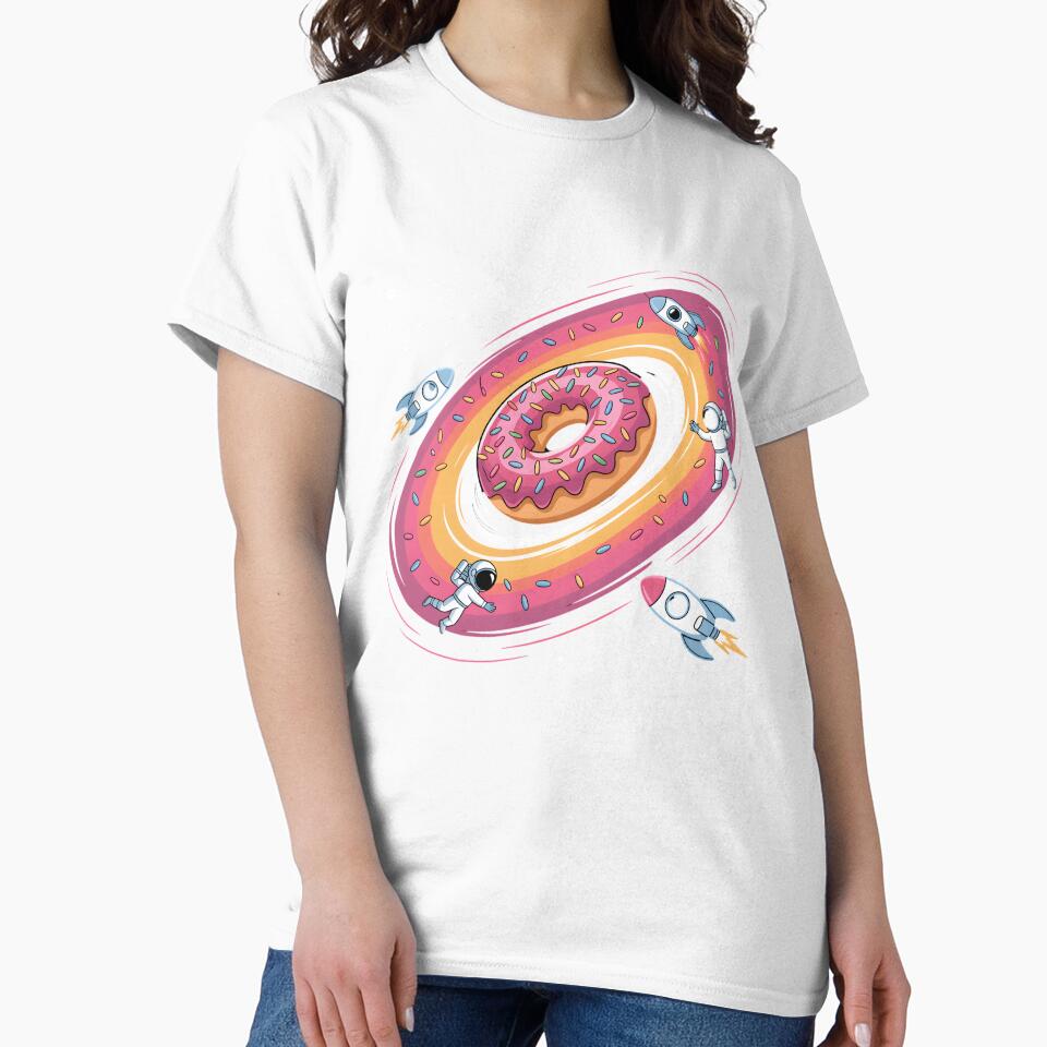 Cosmic Donut Space Black Hole Funny Rocket Day Sci-Fi Galaxy by clothesy7