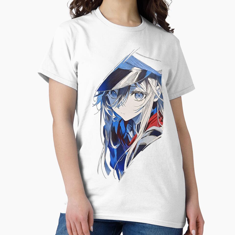 Blue-Eyed Anime Girl Portrait | Elegant Manga Character Aesthetic Art by Dyan4