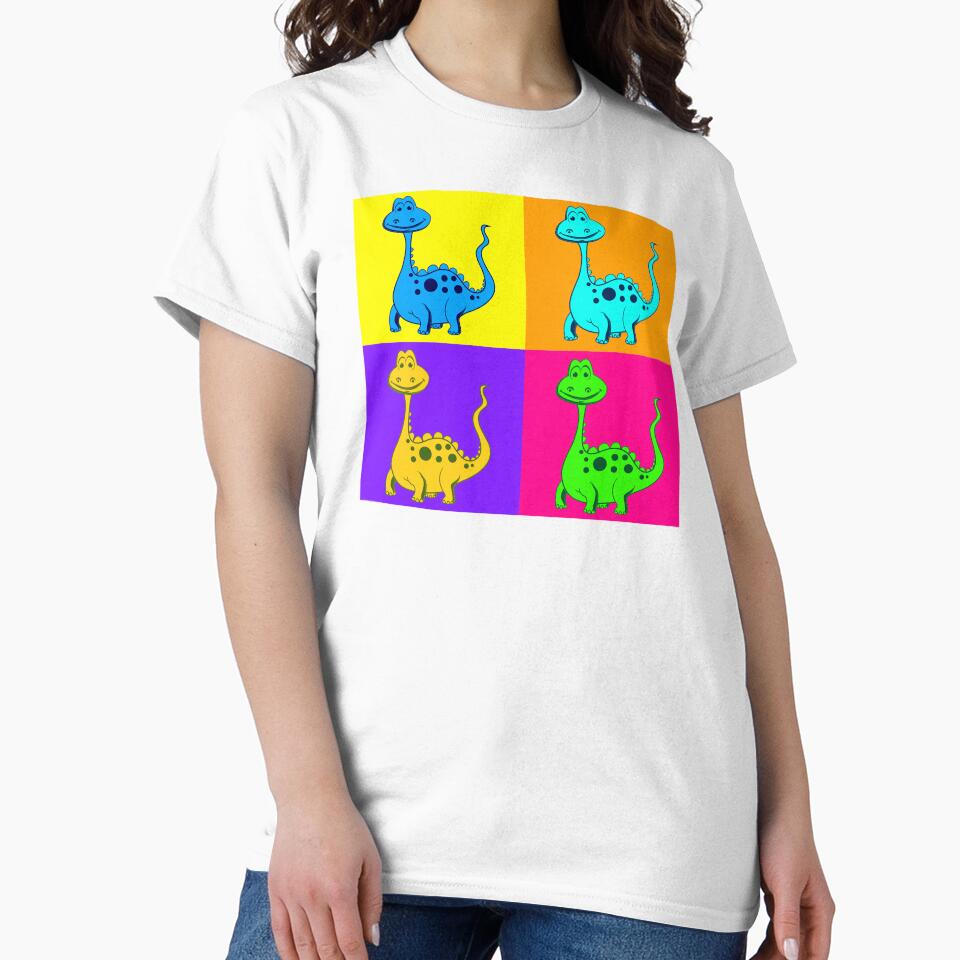 Dinosaur Pop Art by franktact
