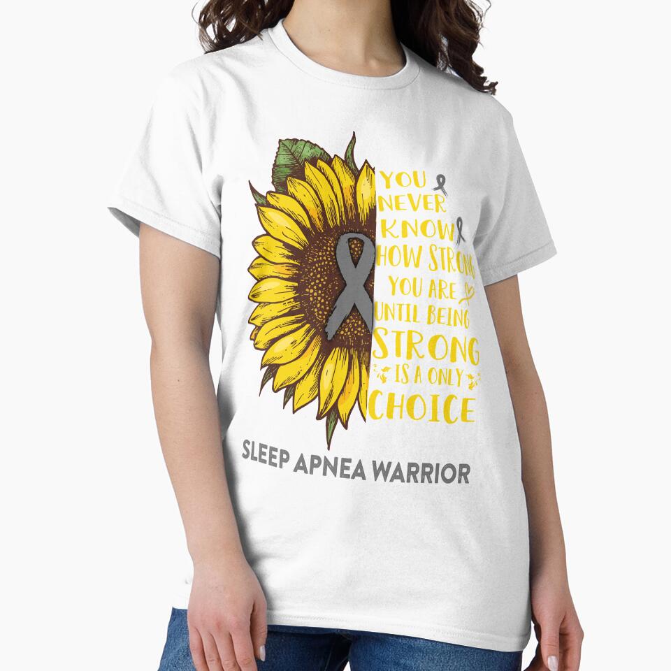 Sleep Apnea Warrior You Never Know How Strong You Are Sunflower Lover Gifts by radianen