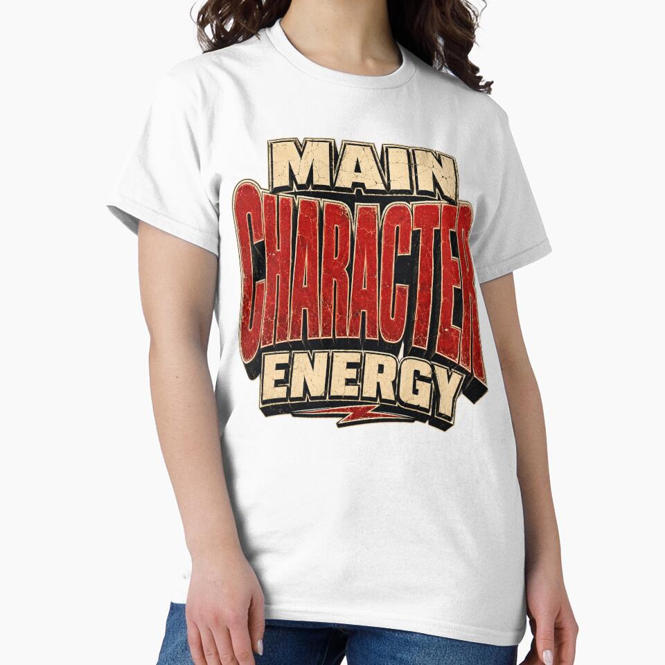 "Main Character Energy" Bold Grunge Typography by aashcreat