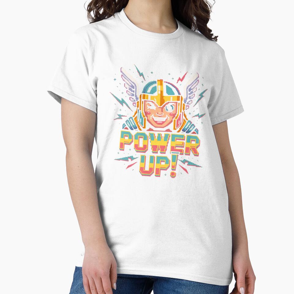 Thor God Of Thunder Power Up 8bit Graphic Pixel Retro Arcade by 8bit Revival Shop