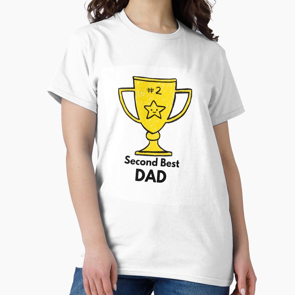 Second Best DAD by Sandeaux Designs