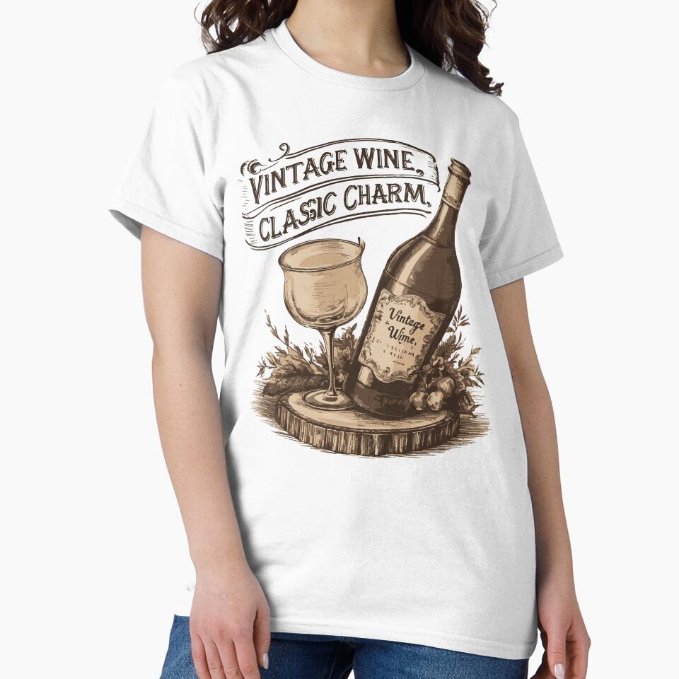 Vintage Wine, Classic Charm by WineandWear
