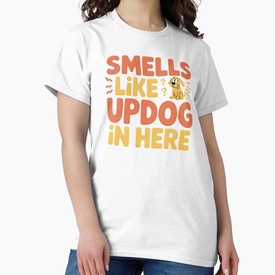Smells Like Updog In Here – Funny Dad Joke Sarcastic Saying by Redgiant87x