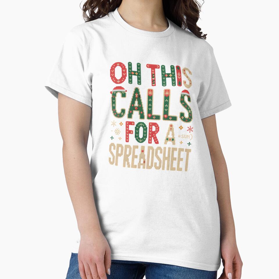 Oh This Calls For a Spreadsheet  Christmas Design for Analysts by LovelyEvaDesign