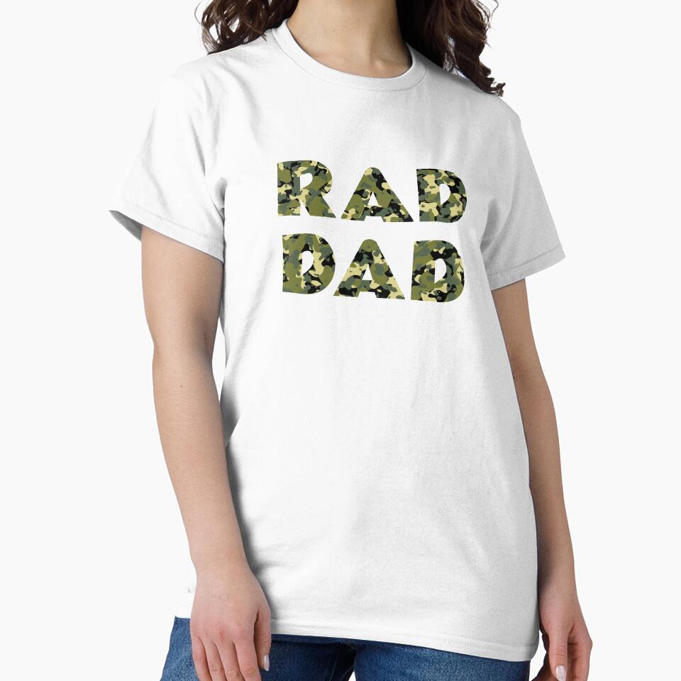 Camo RAD DAD Stickers by Lazy Dad Creations