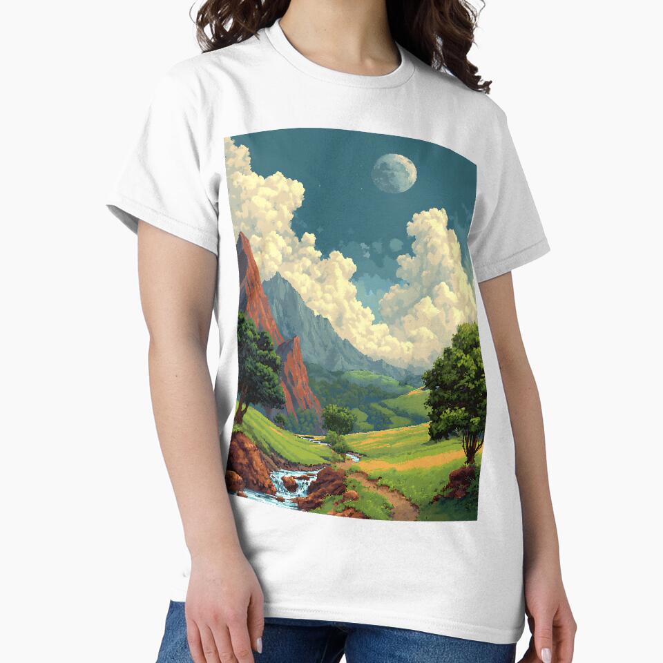Retro Pixel Art Landscape by bapupa