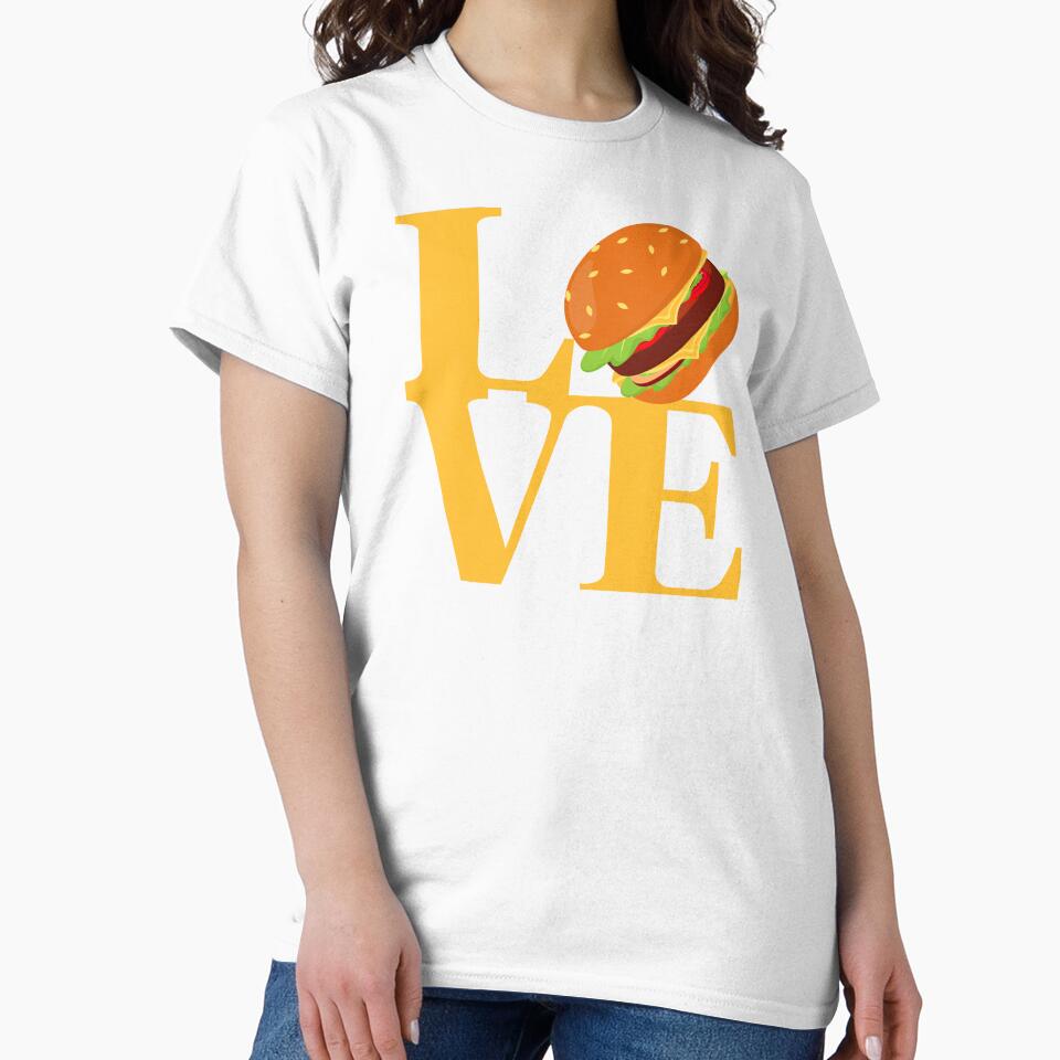 Love Burger Cheeseburger Bun Lover - Philadelphia Pop Culture by el-em-cee