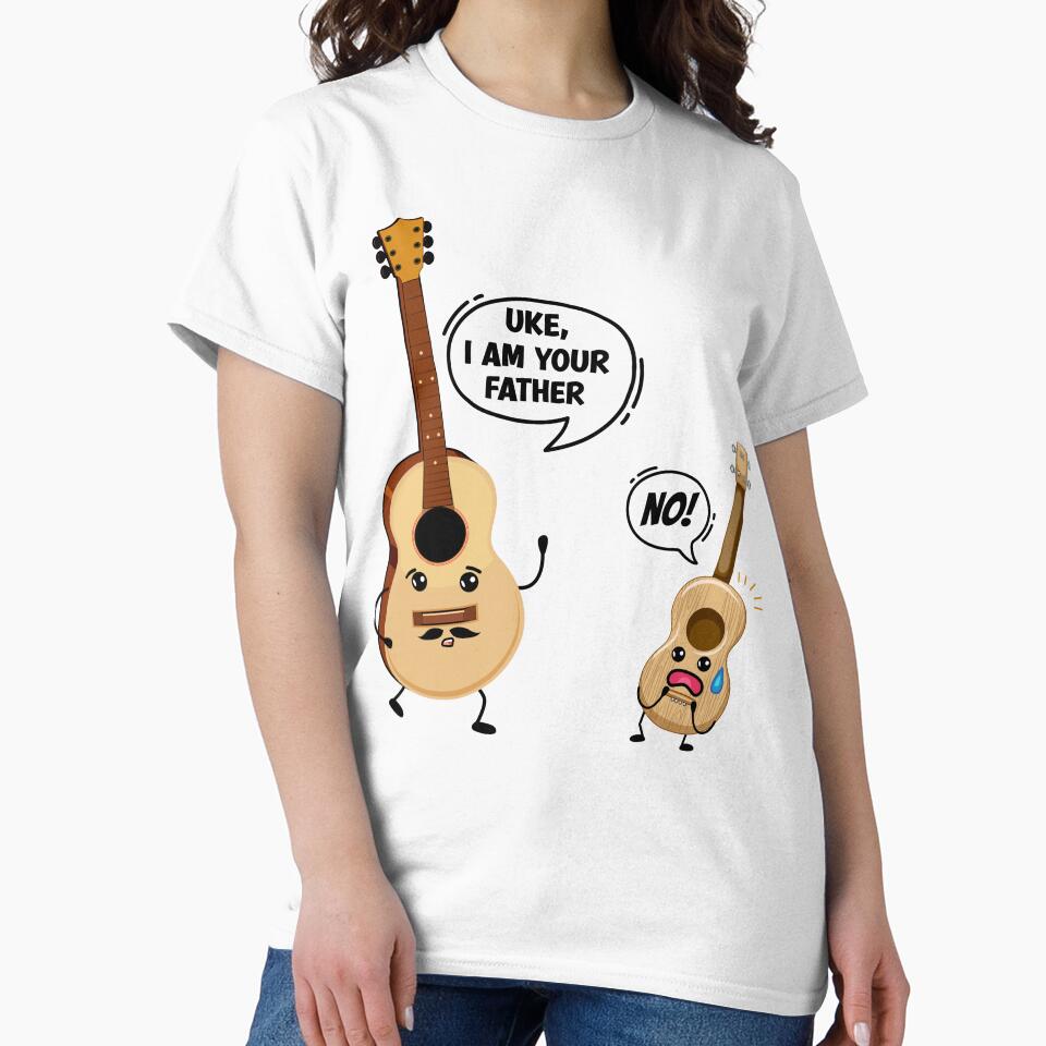 Uke I Am Your Father Funny Ukulele Guitar Musician by Ake10