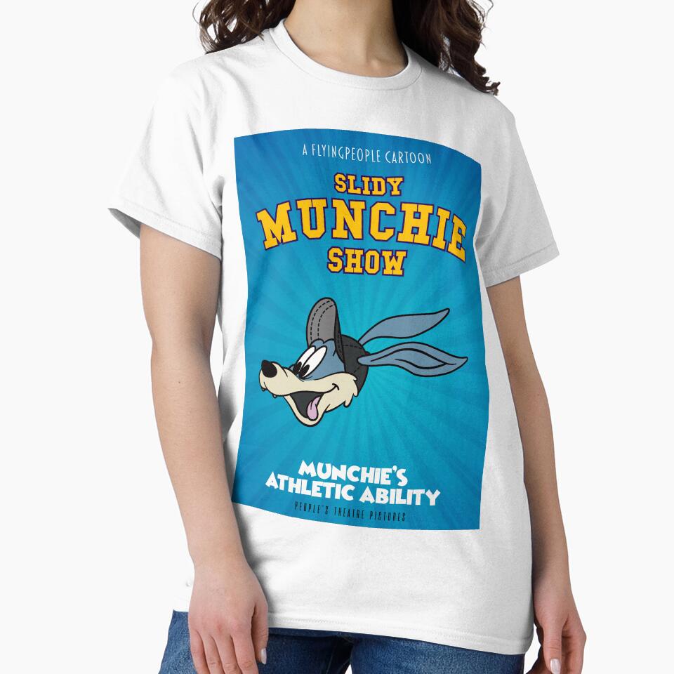 SLIDY MUNCHIE SHOW Poster | Retro Cartoon Rabbit Movie Style Art by FLYINGPEOPLE24