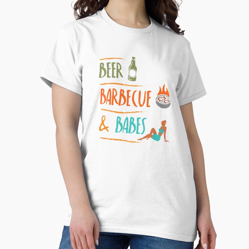Beer Barbecue and Babes Enjoy by Khushi Graphics