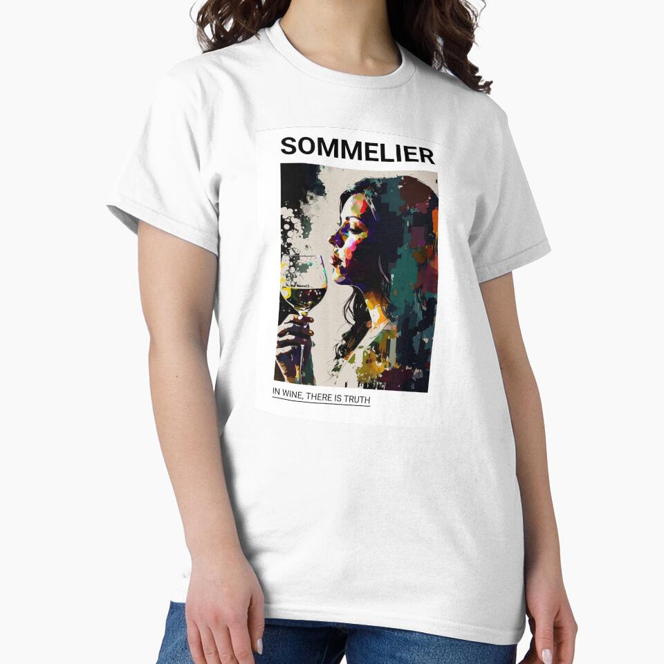 Female Sommelier Art Work by Alper Billik