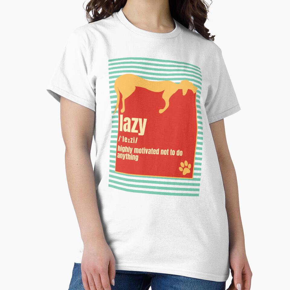 Lazy Funny Dog Chilling Relaxing Procrastinator Dog Lover Gift by mayamay0