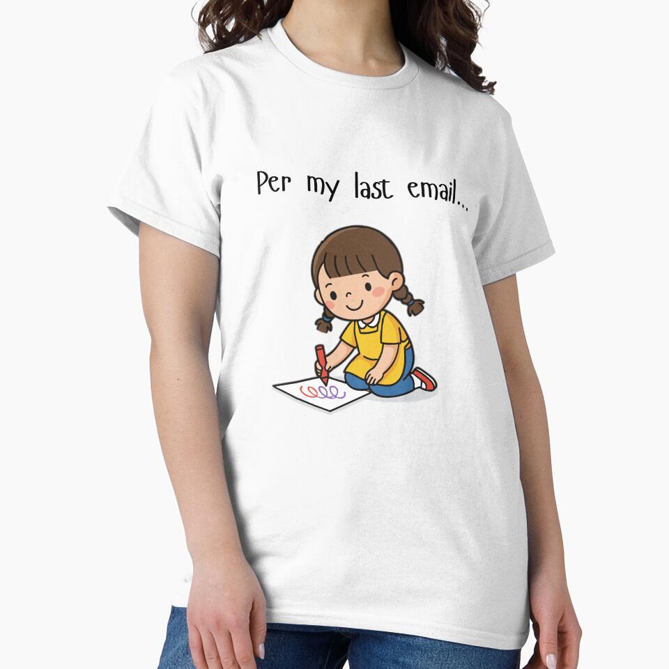 Per My Last Email Funny Office Illustration by Sophie's Favorites