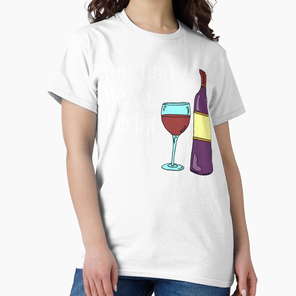 You Had Me At Merlot Wine Glass Bottle Cartoon by jaycartoonist
