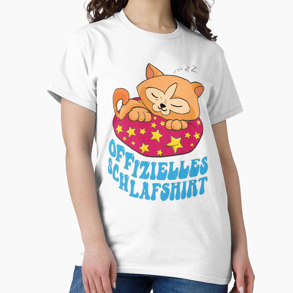Offizielles Schlafshirt Süße Katze by SaidDES