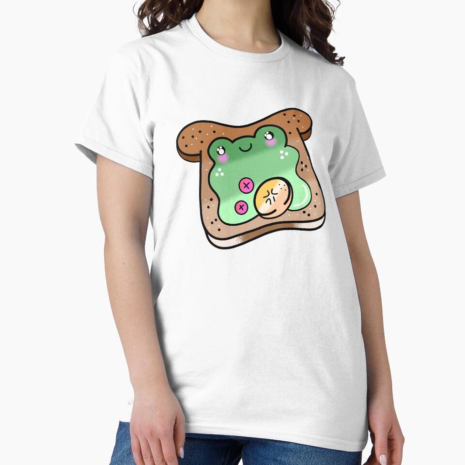 Cute adorable Kawaii froggy bread cartoon by Quacktails