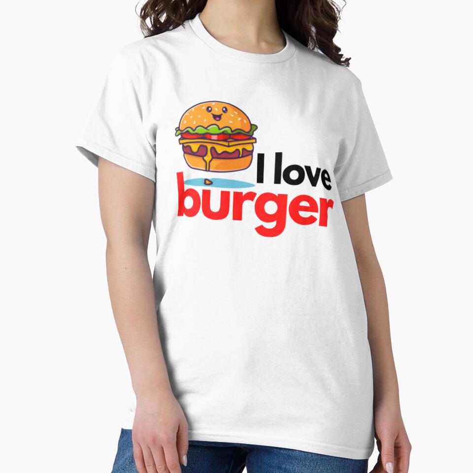 I LOVE BURGER - Hamburger - I love the hamburger by MoshisooPrint