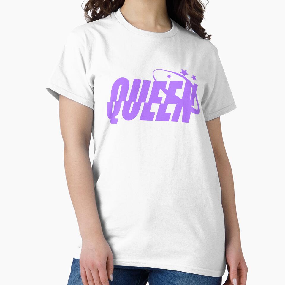 QUEEN | Bold 2000's Y2K typography in purple by Pics'Elle Creations