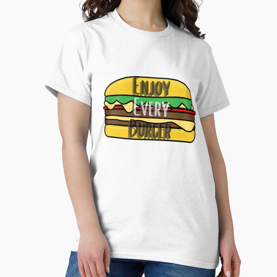 Enjoy Your Burger Sticker Design 2 by PositiveStudio