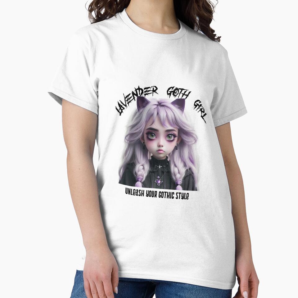 Beautiful Goth Girl with Lavender hair by EmeraldCauldren