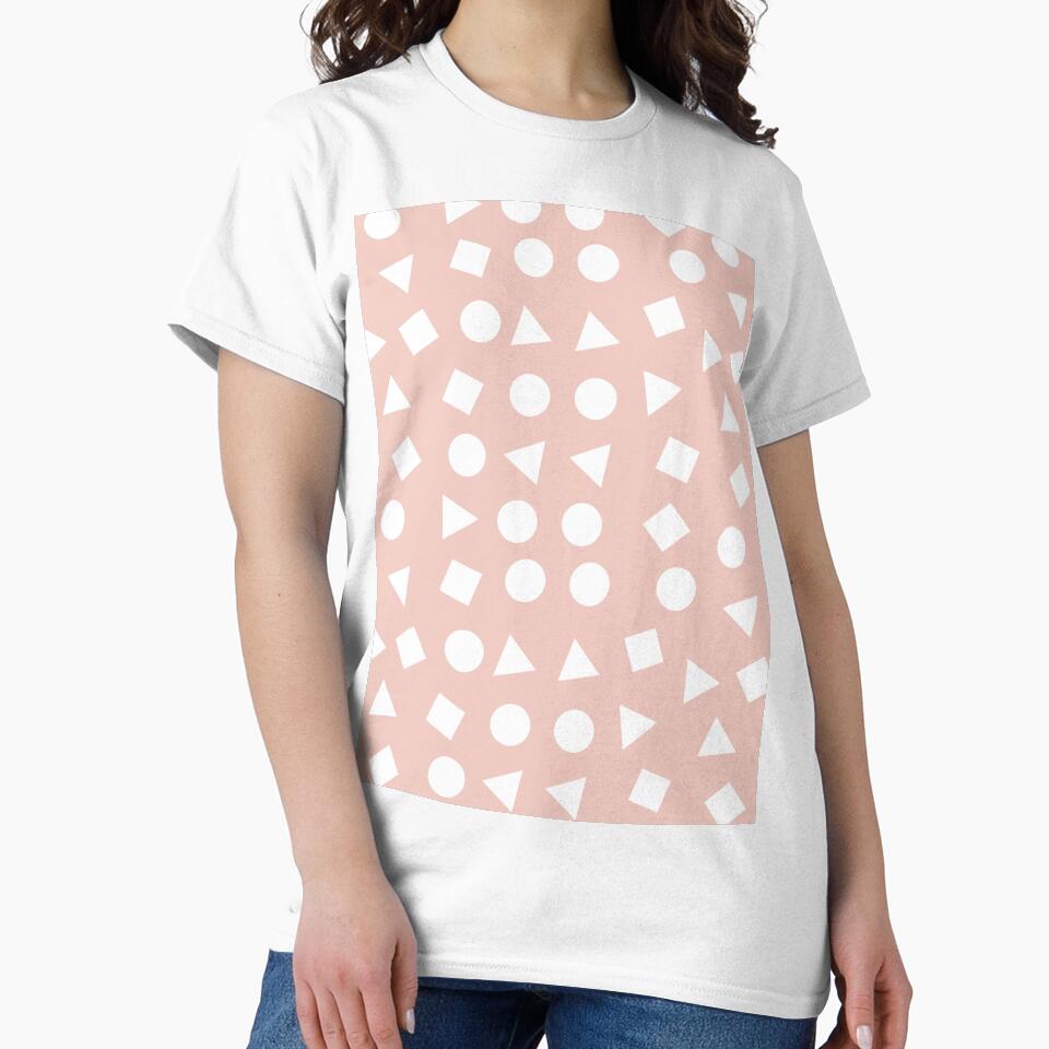 Simple & Chic Boho Style, Urban Minimalist Bauhaus Pink by dmr studio