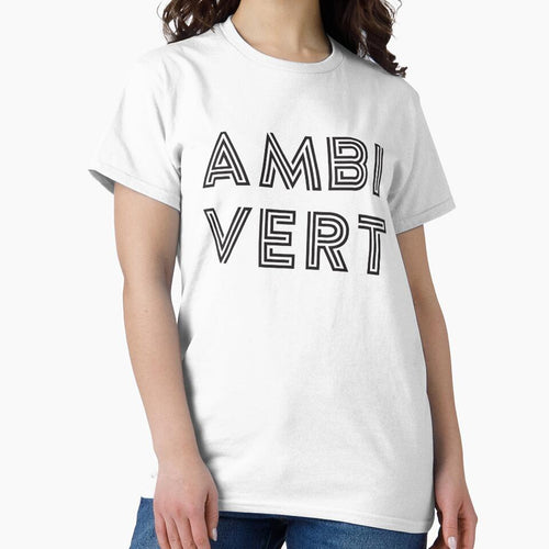 Ambivert - Black Print by teeworthy