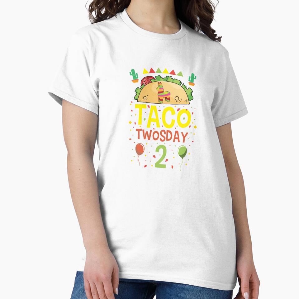 Tacos Taco Twosday 2 Birthday Gift by haselshirt