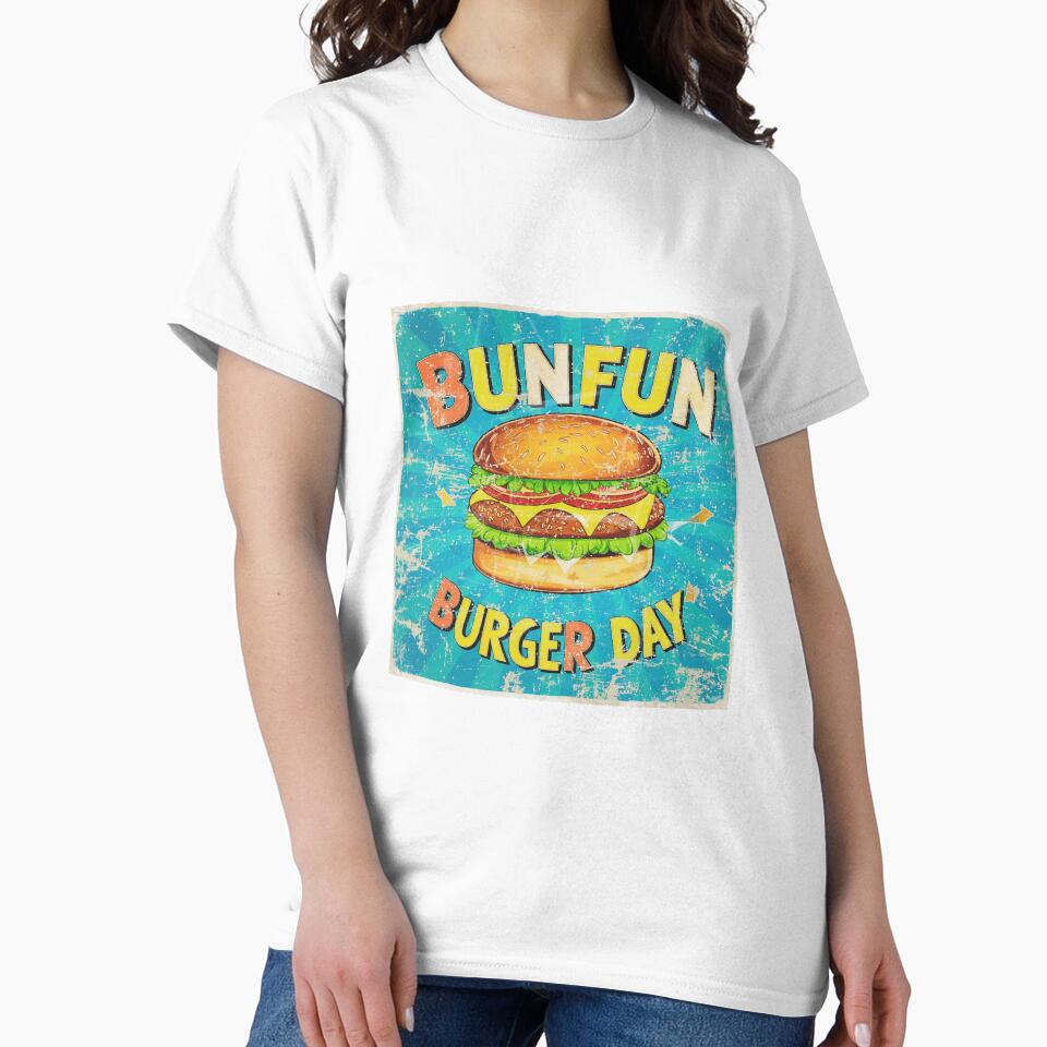 colorful burger day art with text by BKSARYLIFE