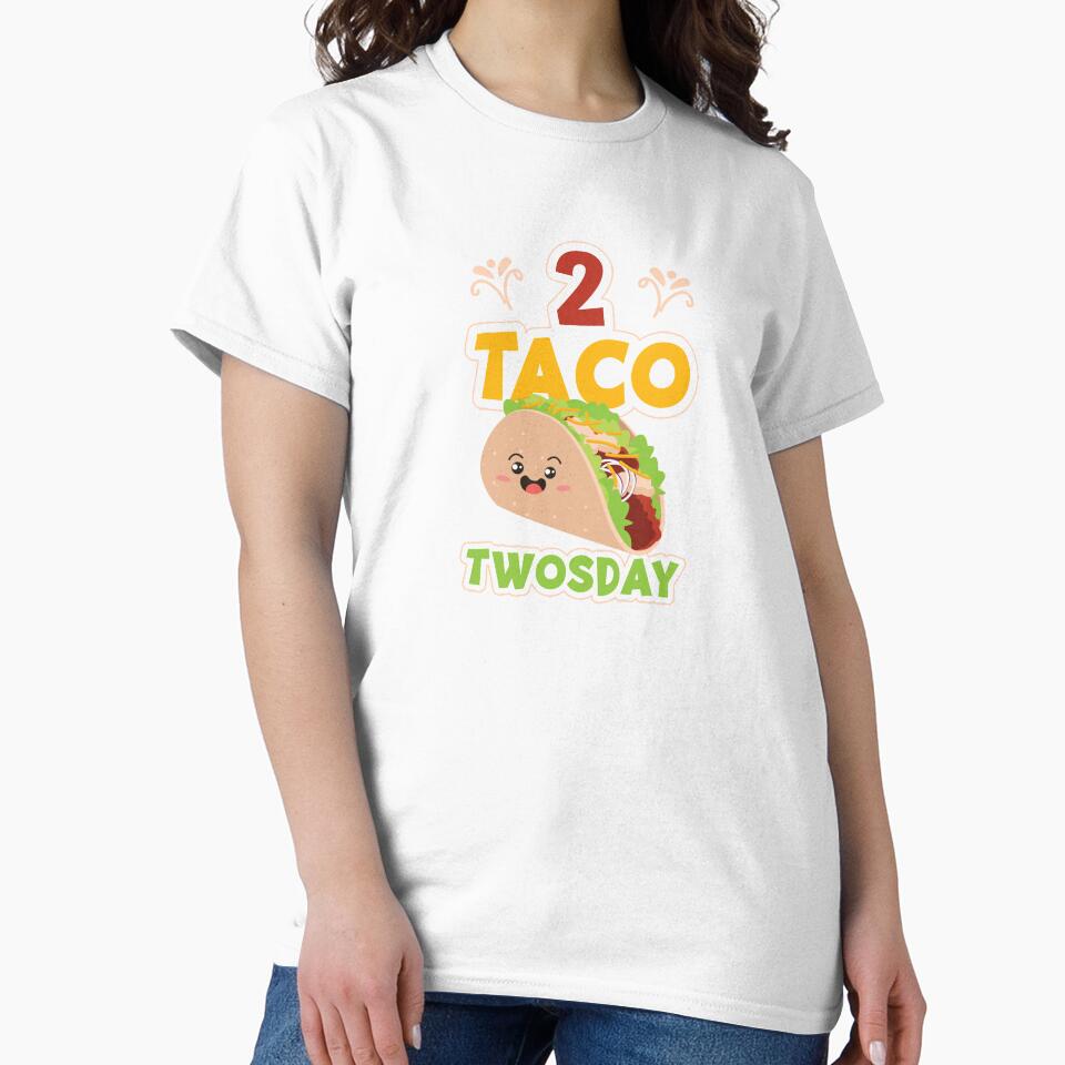 Tacos 2 Taco Twosday Cute Birthday Gift by haselshirt