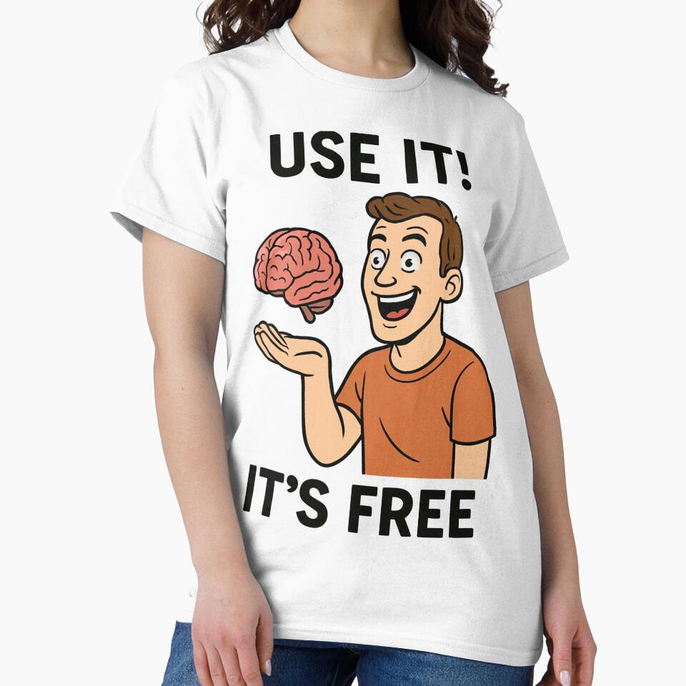 Funny brain dark humor be intelligent use your head by Marti’s Shop Corner