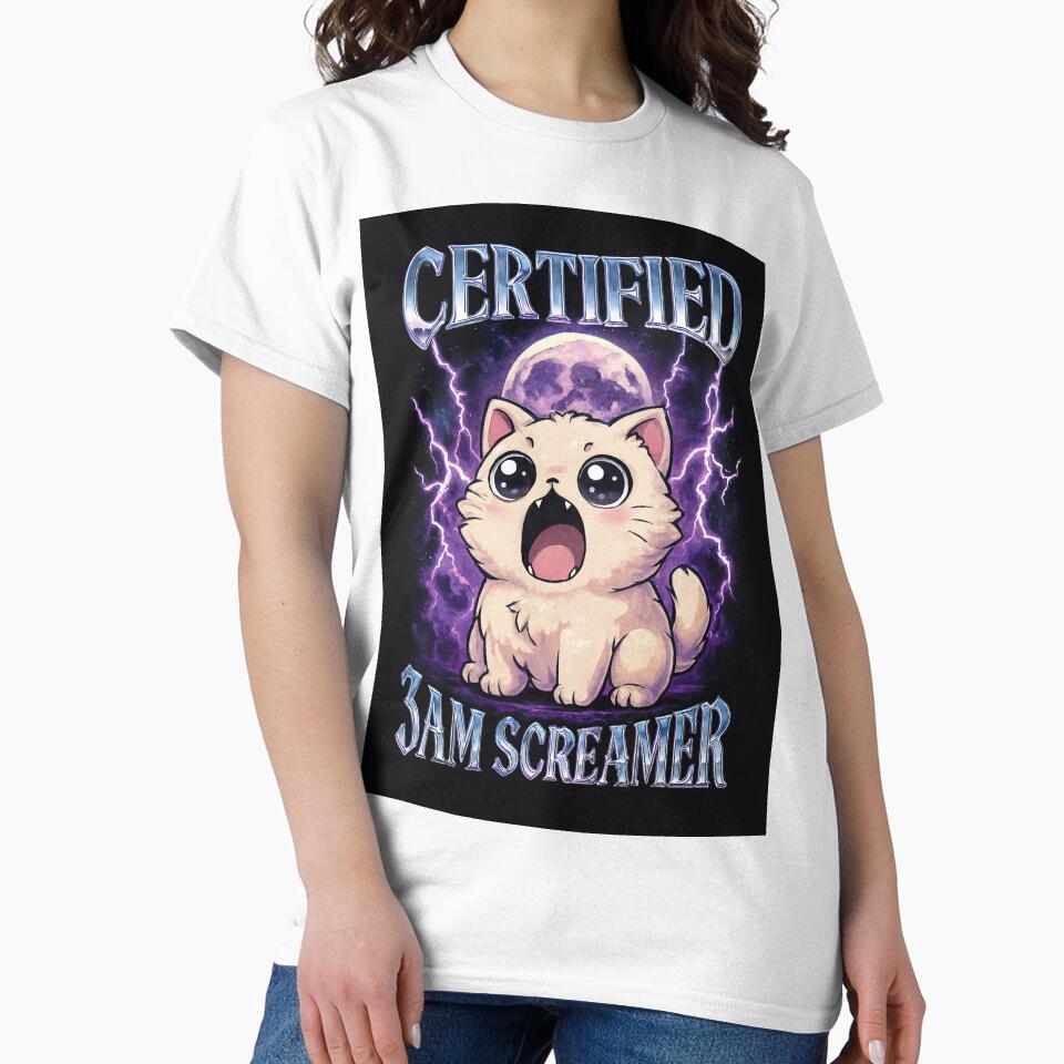 3AM Screamer – Kawaii Chaos Cat by catastrocat