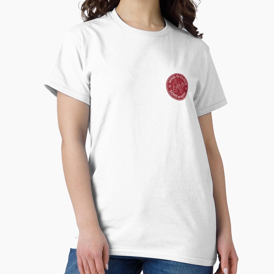 Copy of Copy of Wine O'clock Somewhere Seal - Wine Lover - Red by maura41