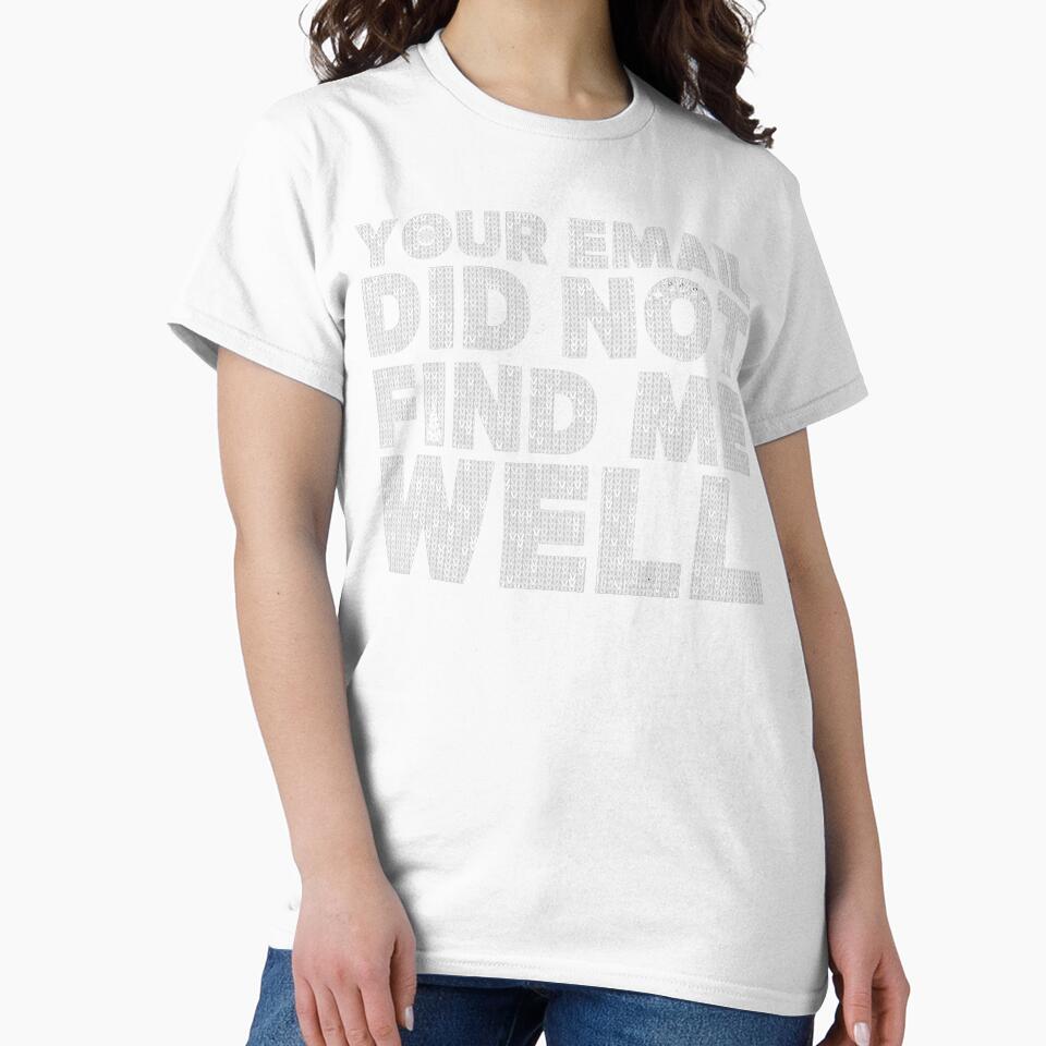 Your Email Did Not Find Me Well | White Knit Minimal Christmas by PROPera-design