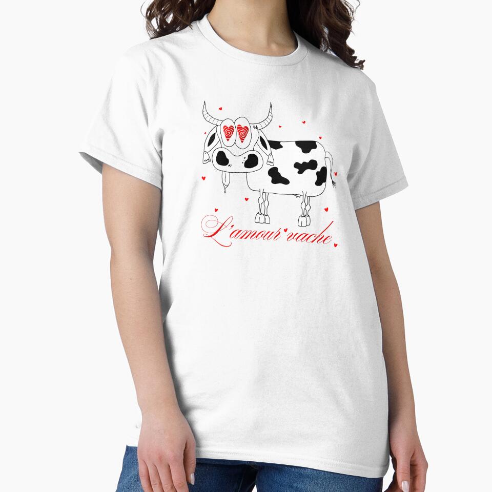 Cow Love - Cute Cow Illustration by Ajova-