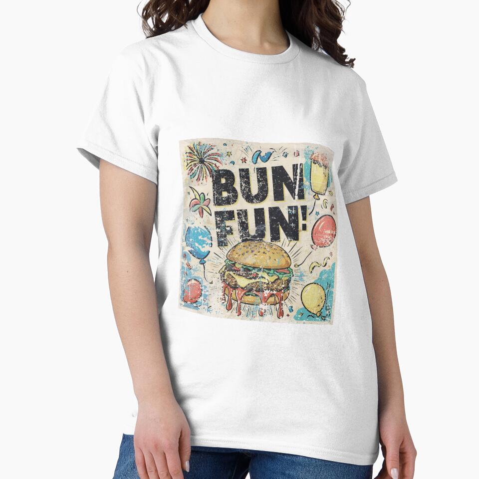 vintage style burger day art with text by BKSARYLIFE