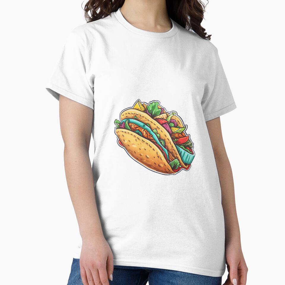 Cute taco sticker by niftyfifty