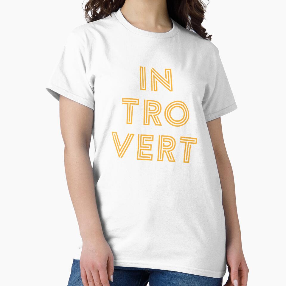 Introvert - Yellow Print by teeworthy