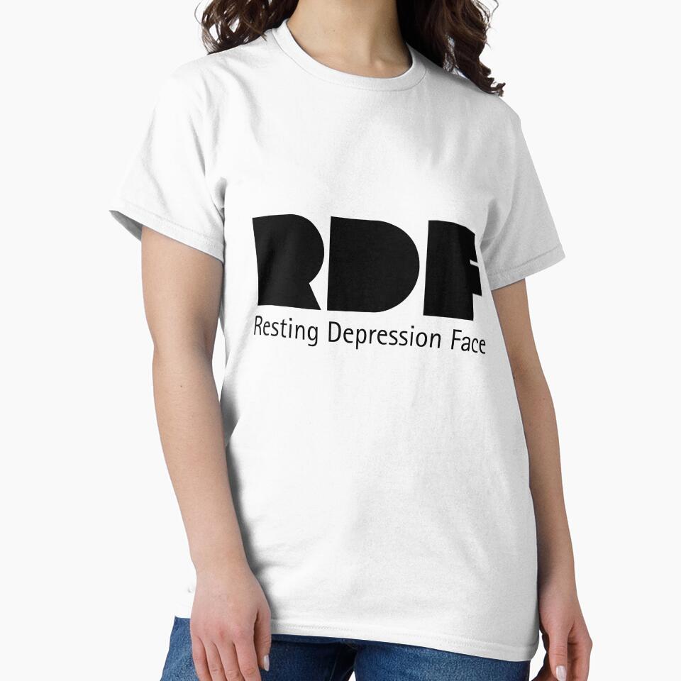 Resting Depression Face | Funny & Relatable Mental Health Humor by Vibe Collective Apparel