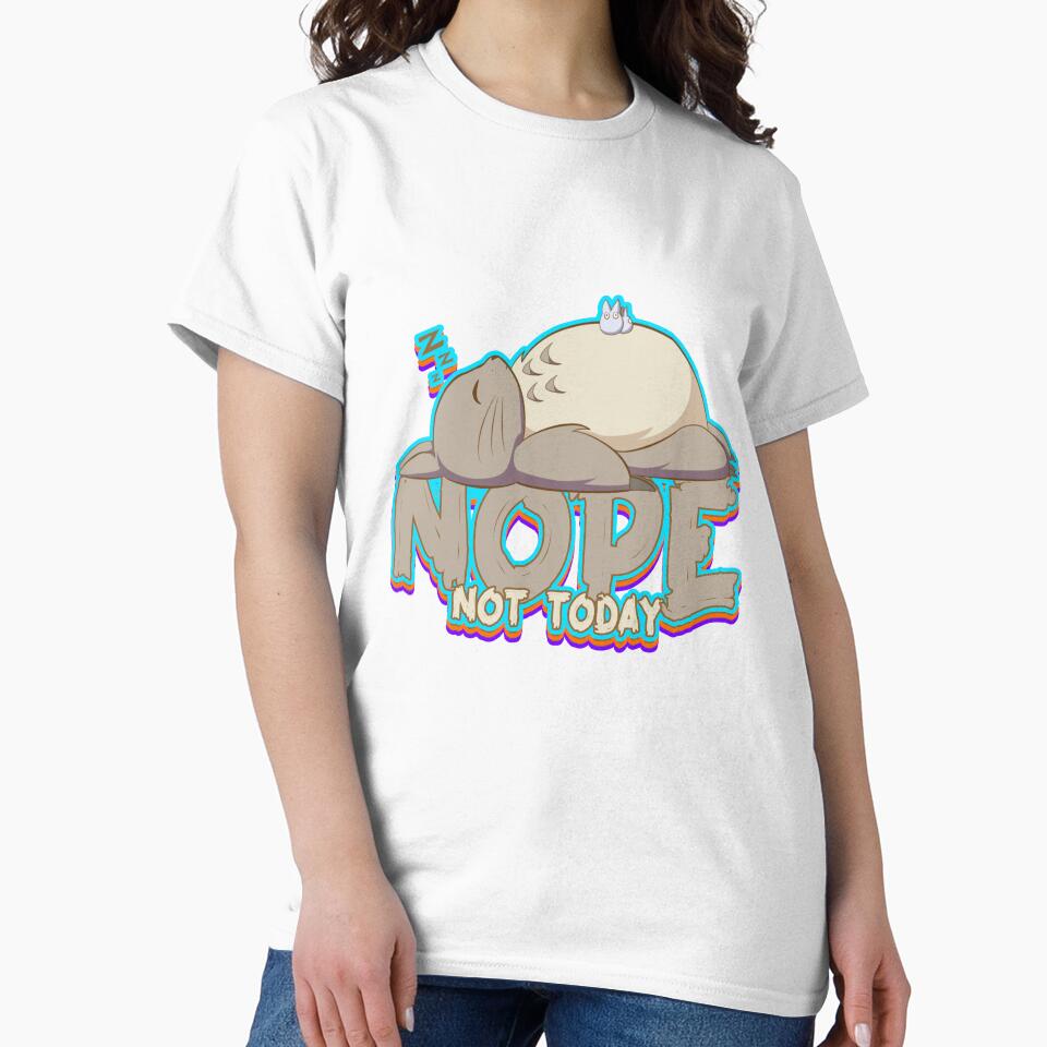 Nope Not today - lazy rabbit - funny animal by Etr-Design