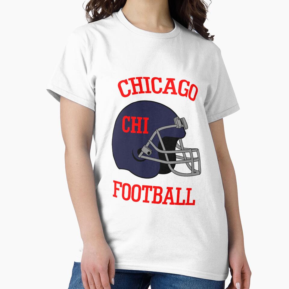 Chicago Football T-Shirt for Men and Women by AllStarMerch