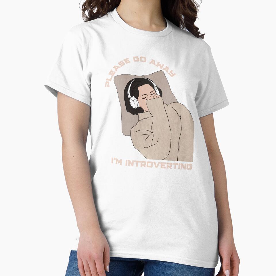 Please Go Away I'm Introverting Funny Gifts For Introverts by nquestiaa