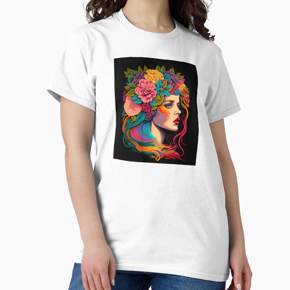 Girl and Flower Pop Art: Add a Modern Twist to Your Wall Décor #MODEL 7 by Thewallart