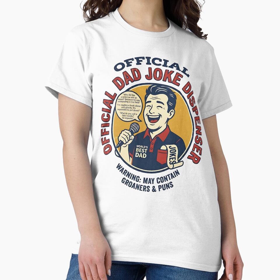 Official Dad Joke Dispenser Tee – Father’s Day Gift by LunaticDream