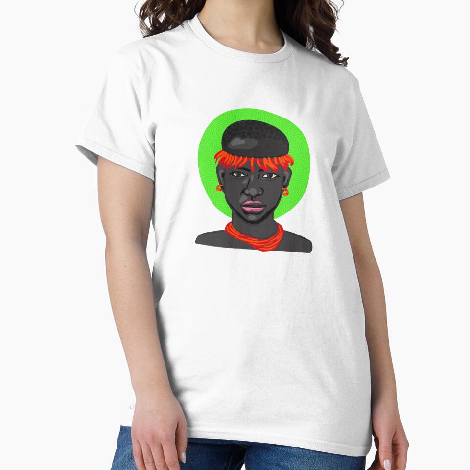 black vibrant creative women face by T-ShanD