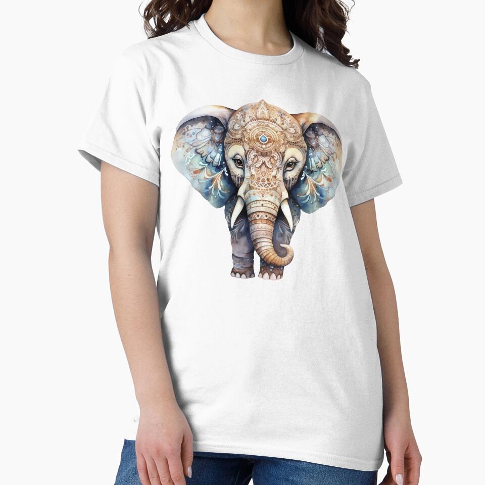 Mandala Elephant Boho Animal by DiGi007