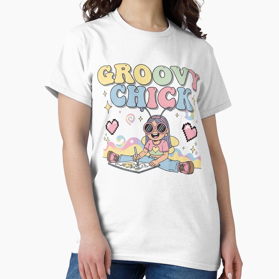 Groovy Chick Y2K Pastel Vibes by EsenciaZen